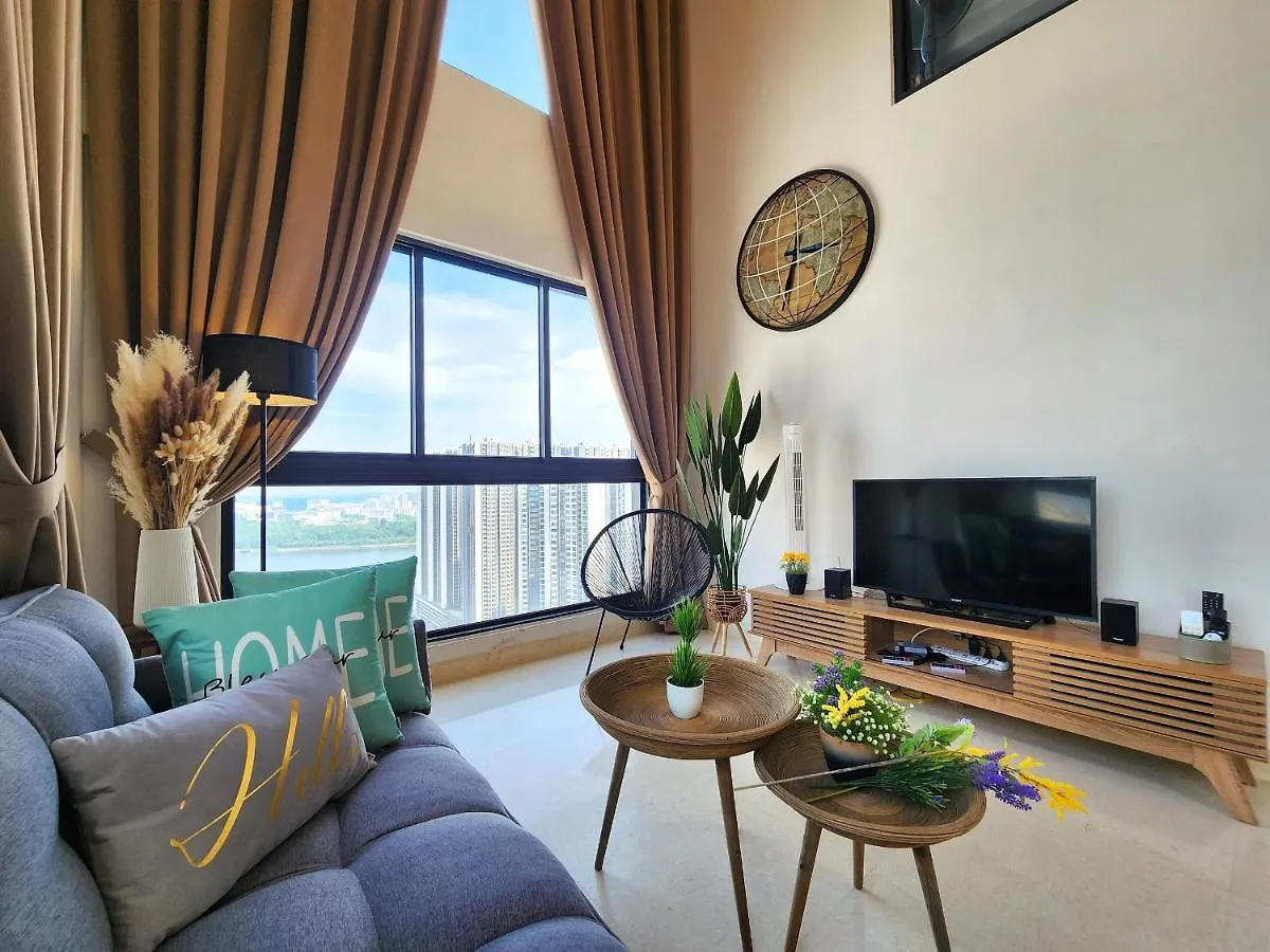 Loft Suite Seaview 2Br Jb Ciq 8Pax Johor Bahru