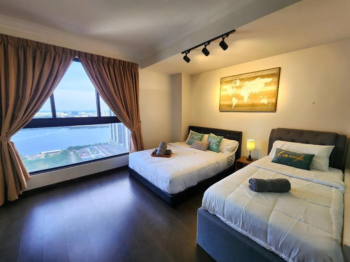Loft Suite Seaview 2Br Jb Ciq 8Pax Johor Bahru 0*,